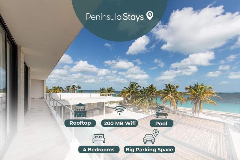 Beachfront Coco Modern Designer House By Peninsula Stays San Crisanto Exterior photo